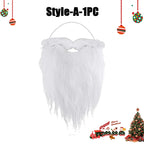White Santa Claus Beard – Simulated Costume Prop for Christmas Cosplay