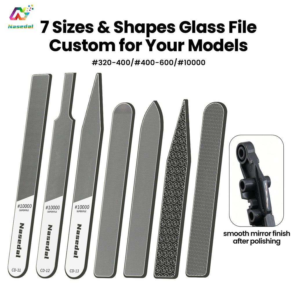 Glass Polishing File – Ultra Fine Mirror Finish for DIY Plastic Models