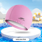 Waterproof PU Swimming Cap – Unisex Adult Professional Hat for Lap Training