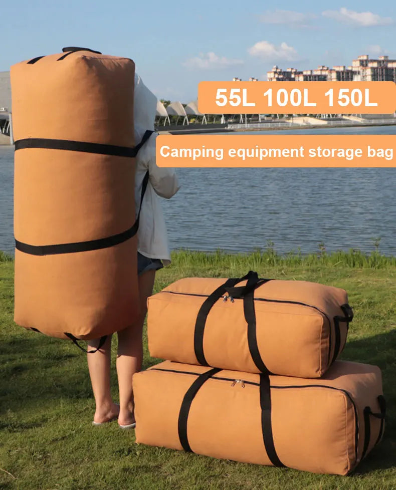 Large Travel Duffle Backpack – Outdoor Storage Bag for Hiking and Camping