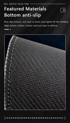 Wave and Sushi Desk Mat – Non-Slip Rubber Mouse Pad for Office and Gaming