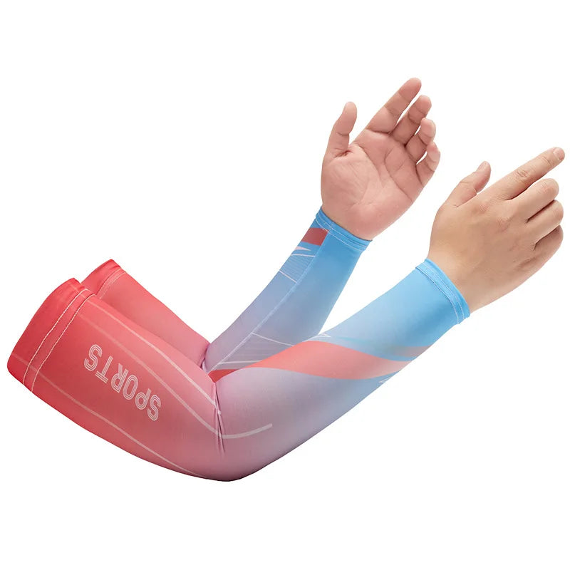 UV Protection Arm Sleeves – Cooling Ice Fabric for Outdoor Sports