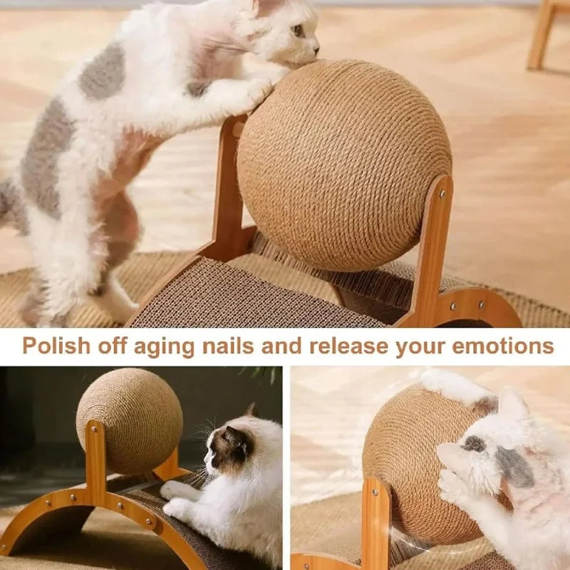 Natural Sisal Cat Scratcher – Furniture Protector for Indoor Play