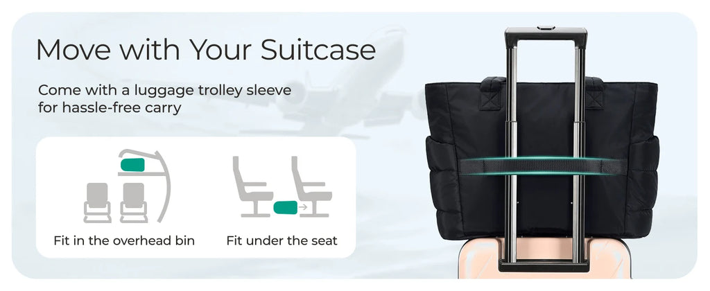 Large Capacity Tote Bag – Solid Color Commuter Handbag for Work and School