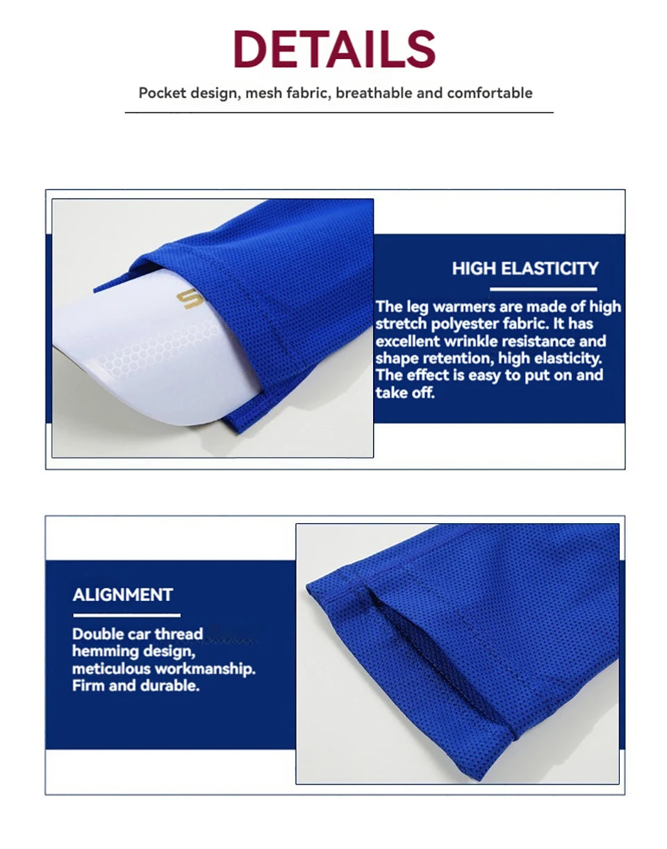 Soccer Shin Guards with Sleeves – Protective Leg Support for Youth and Adults