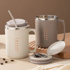 Stainless Steel Coffee Mug – Portable Anti-Scald Cup for Travel and Office