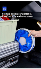 Collapsible Oxford Folding Bucket – Waterproof Portable Basin for Car Washing