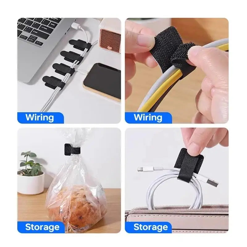 Reusable Cable Ties – Adjustable Cord Organizer for Desk Management