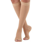 Graduated Compression Stockings – Open Toe Calf Sleeves for Varicose Veins