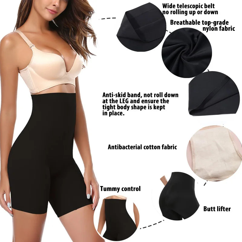 High Waist Shapewear Shorts – Slimming Tummy Control for Body Shaping