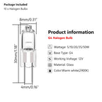 Bi-Pin Halogen Capsule Bulb – 12V Energy Efficient Replacement for Lighting