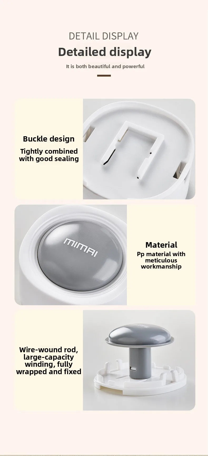 Desktop Cable Organizer – Adhesive No-Drill Management for Data Cables
