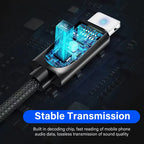 Lightning to 3.5mm AUX Cable – Gold-Plated Audio Adapter for iPhone Devices