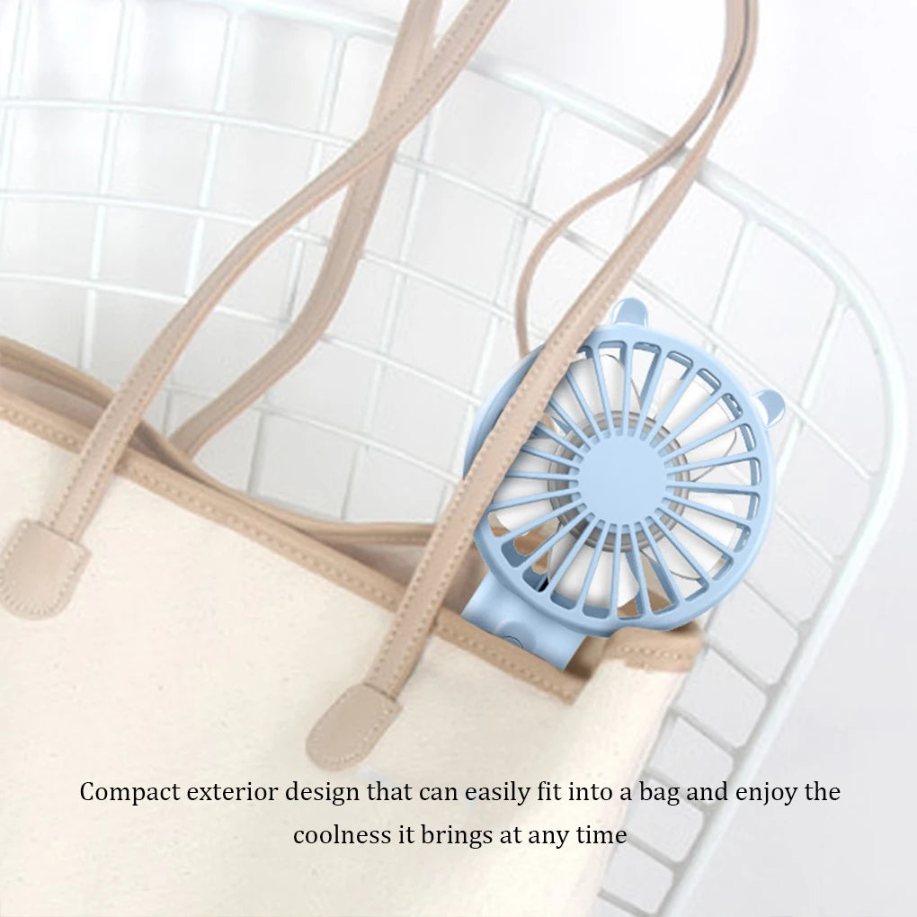 Portable USB Rechargeable Handheld Fan – Compact Desk Cooler for Travel Office