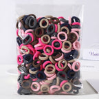 Colorful Nylon Hair Ties – Elastic Ponytail Holders for Kids Hair Styling