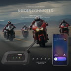 Motorcycle Bluetooth Helmet Intercom – Wireless Headset for Group Riding