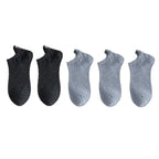 Embroidered Expression Ankle Socks – Kawaii Cotton Fashion for Casual Wear
