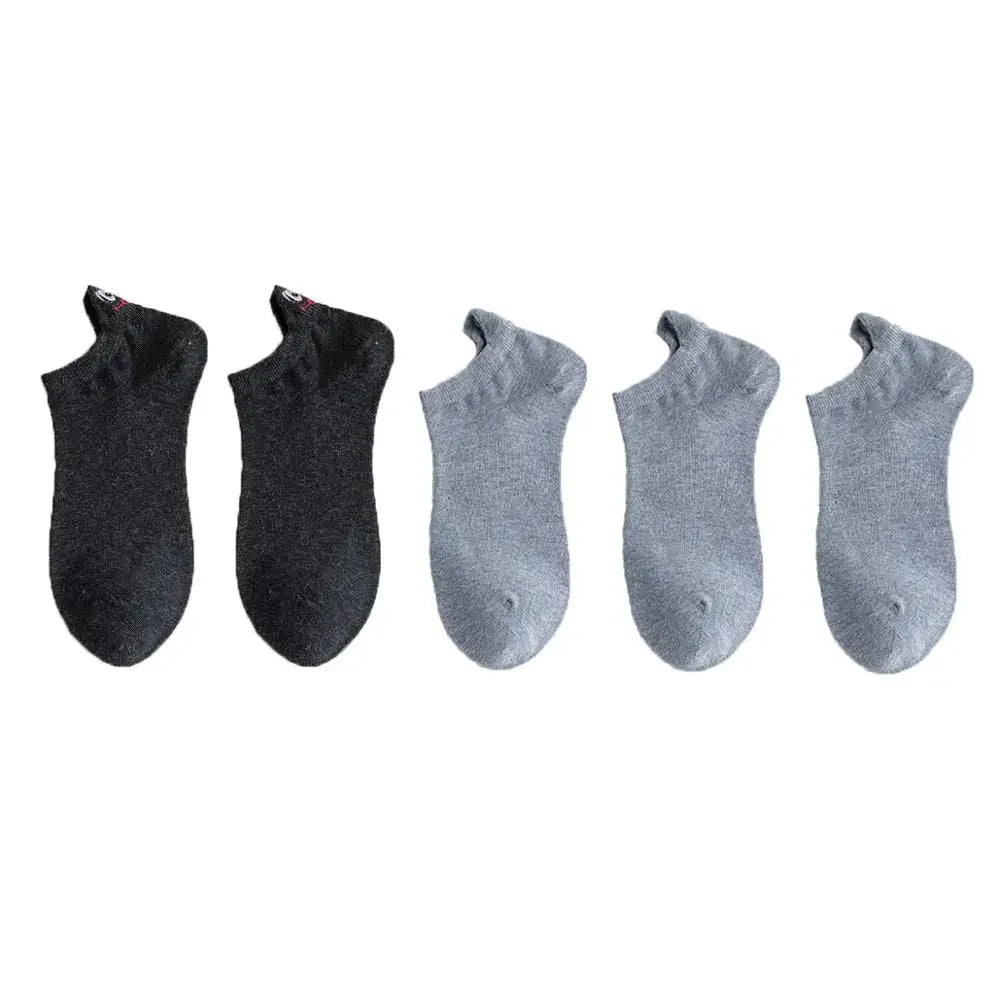 Embroidered Expression Ankle Socks – Kawaii Cotton Fashion for Casual Wear