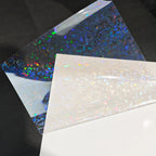 Holographic Vinyl Laminating Sheets – 2.9x4.1 Inch Waterproof Sticker Paper for Crafts