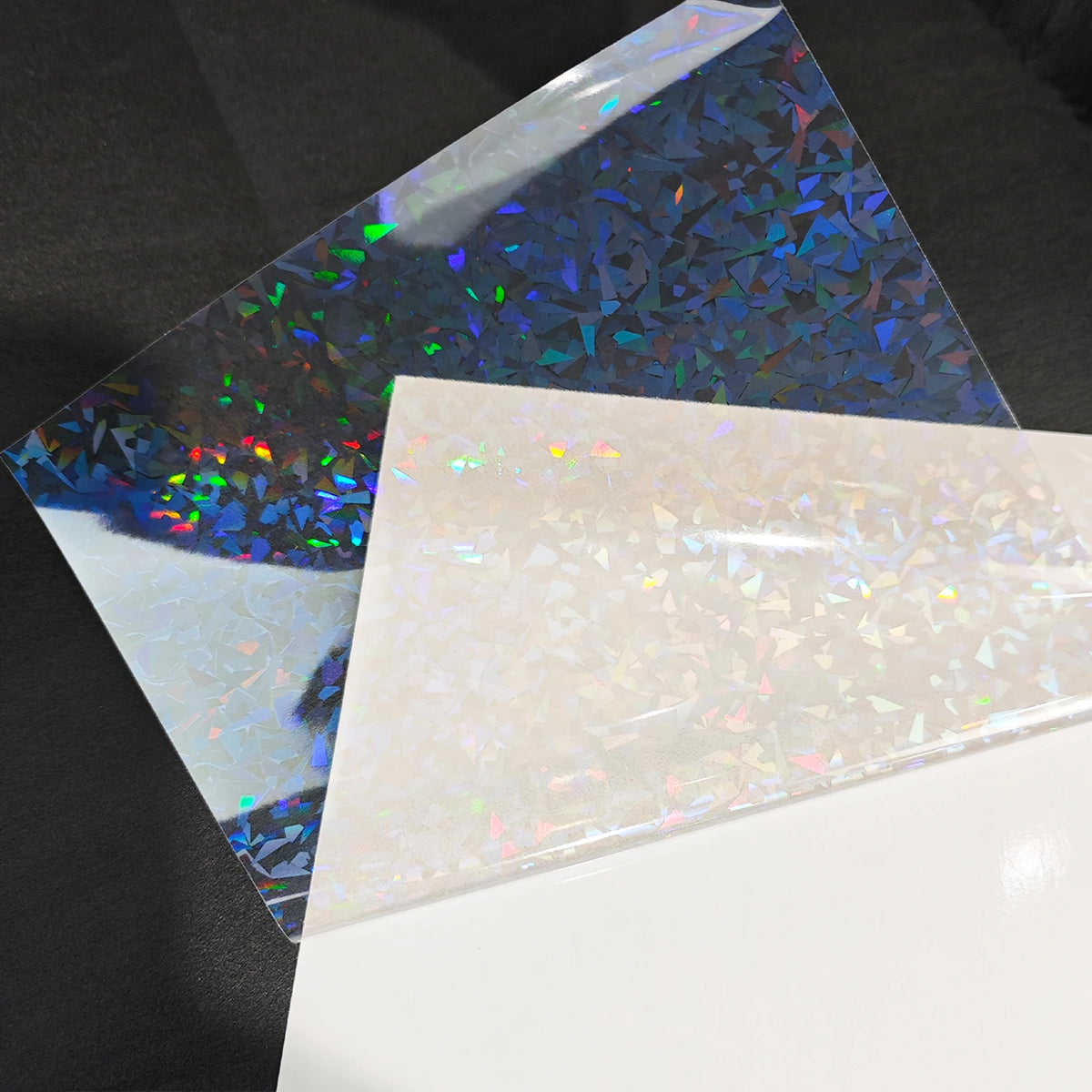 Holographic Vinyl Laminating Sheets – 2.9x4.1 Inch Waterproof Sticker Paper for Crafts