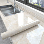 Self-Adhesive Marble Wallpaper – PVC Waterproof Film for Kitchen Renovation