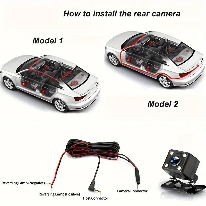 4 Channel Dash Cam – Full HD Night Vision Camera for Vehicle Security