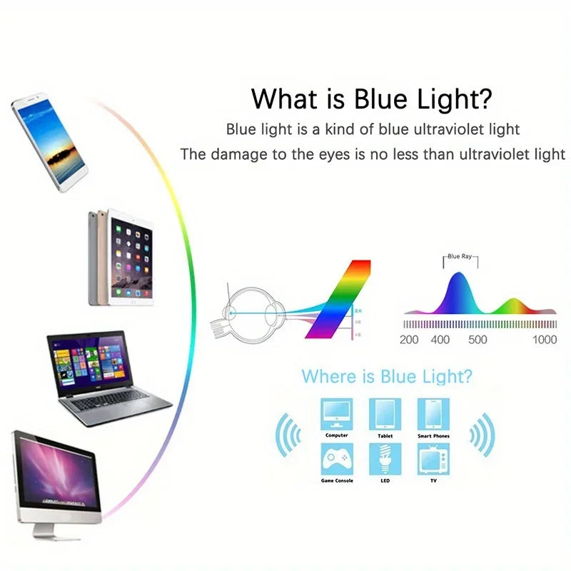 Metal Half-Frame Reading Glasses – Anti-Blue Light Eyewear for Business