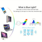 Metal Half-Frame Reading Glasses – Anti-Blue Light Eyewear for Business