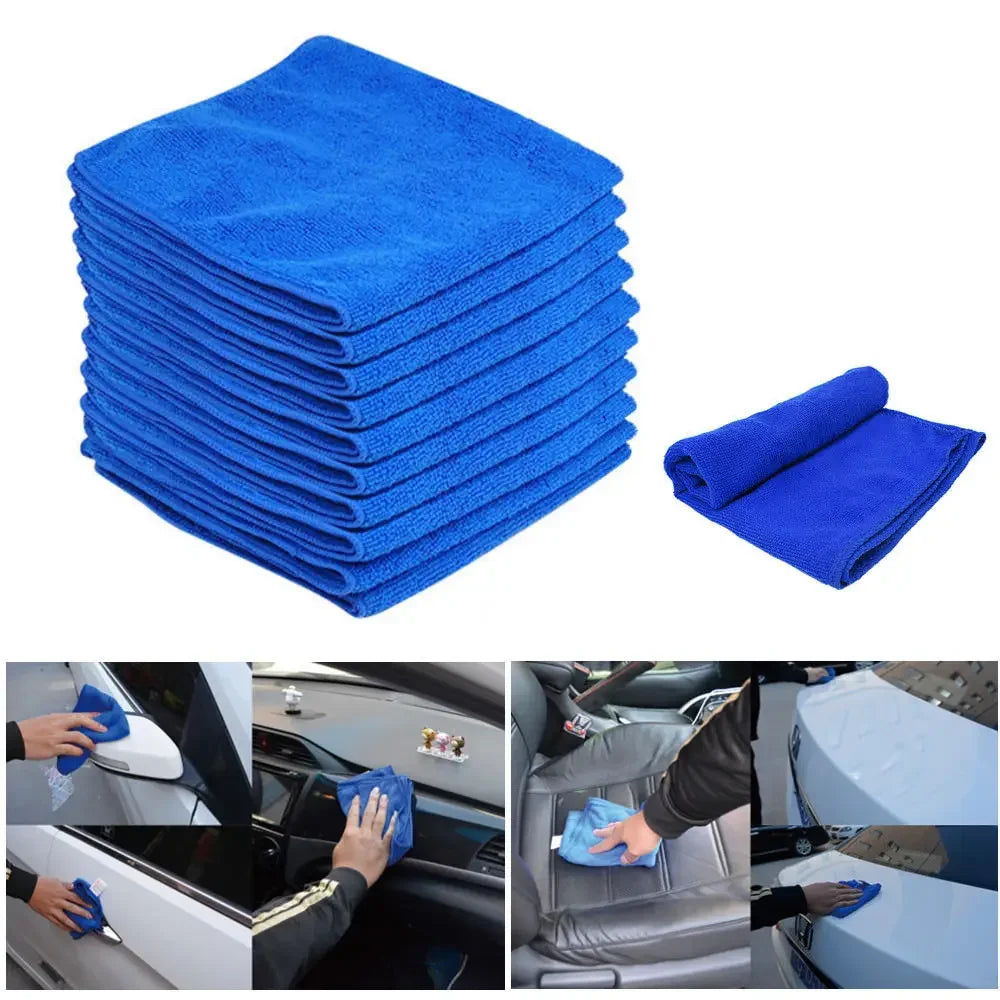 Microfiber Cleaning Towels – Absorbent Cloths for Car Detailing and Home Use