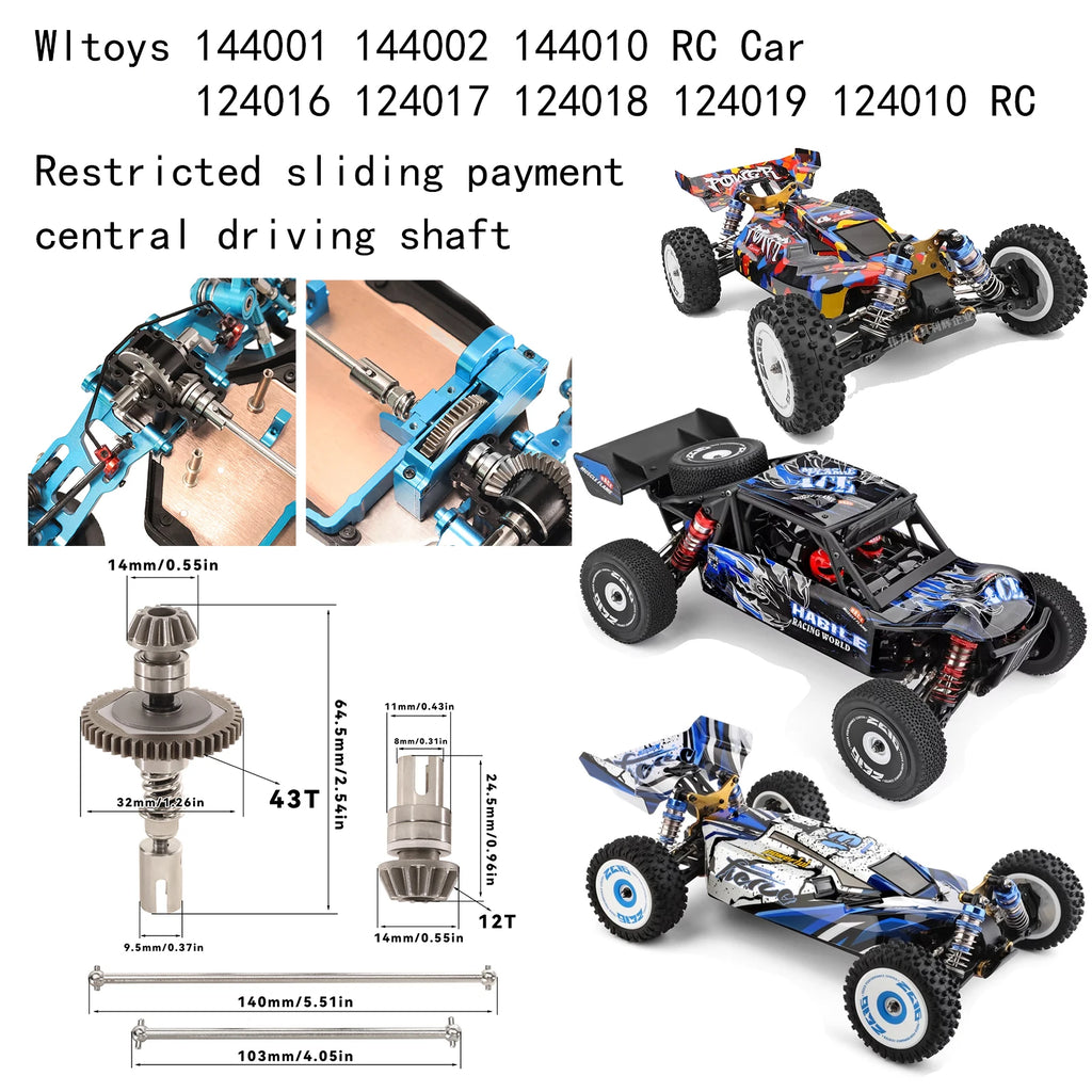 Metal Slipper Clutch Central Drive Shaft – Upgrade Parts for RC Cars