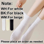 Women Mid Length Cotton Socks – Soft Breathable Casual Daily Wear