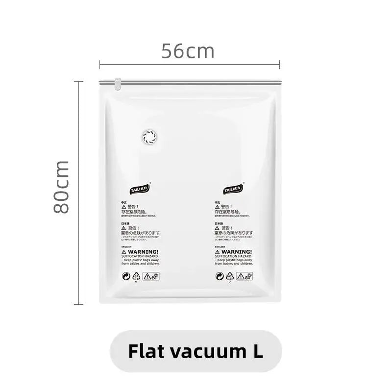 Large Vacuum Storage Bags – Compression Plastic Sealers for Clothes Blankets