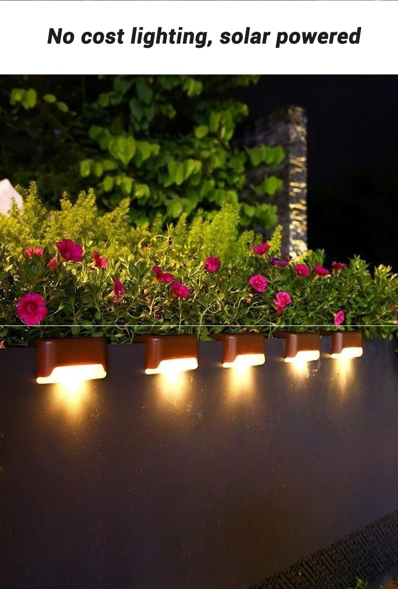 Waterproof Solar LED Deck Lights – Outdoor Step Lamps for Garden Patio Decor