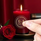 Transparent Gold Waterproof Custom Labels – Elegant Stickers for Packaging