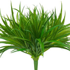 Artificial Spring Grass Leaves – 14 Leaf Bush for Wreath and Wedding Decor