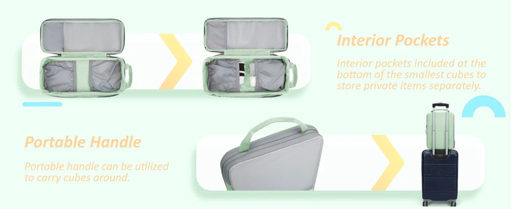 Compression Packing Cubes – Lightweight Luggage Organizers for Travel