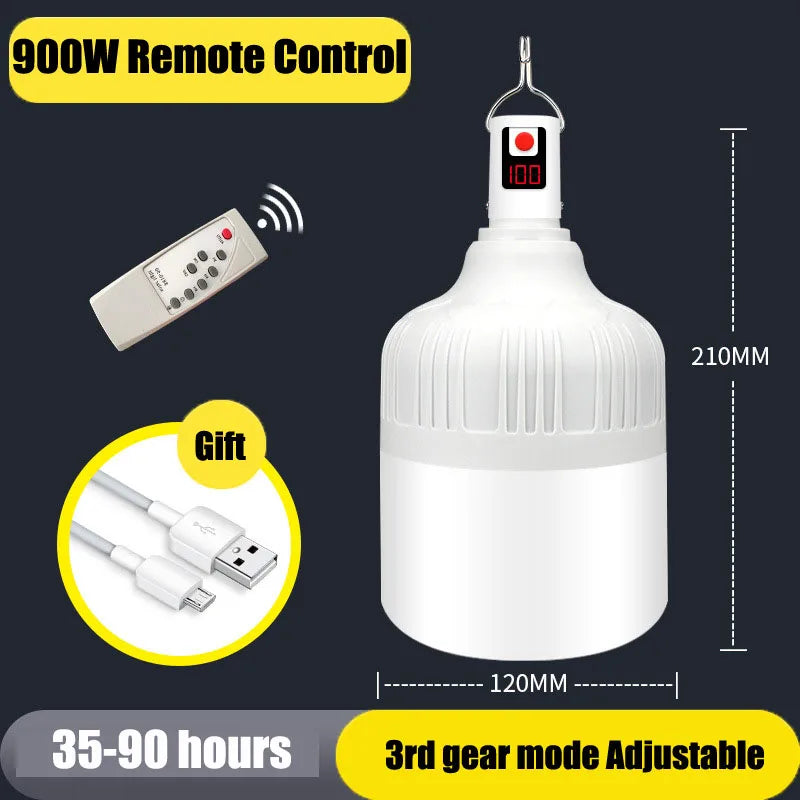 Rechargeable LED Camping Lantern – Portable Power Bank for Outdoor Tent Lighting