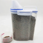 Airtight Plastic Pet Food Container – Moisture-proof Storage for Dog Cat Food