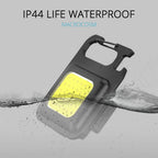 Mini COB Keychain Flashlight – Magnetic Rechargeable Light for Camping