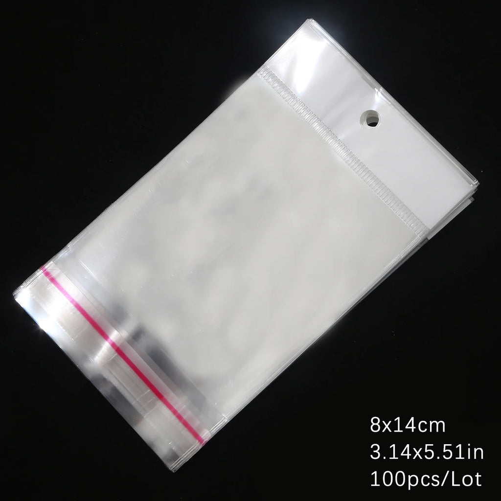 Self-Sealing Cellophane Bags – Transparent Adhesive Packaging for Gifts and Treats