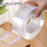 Transparent Nano Tape – Waterproof Reusable Adhesive for Home Improvements