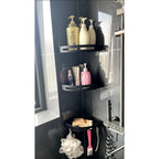 Adhesive Shower Shelf – Waterproof Bathroom Organizer for Shampoo and Towels