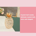 Crystal Rhinestone Apple Ornament – Sparkling Miniature Decor for Home
