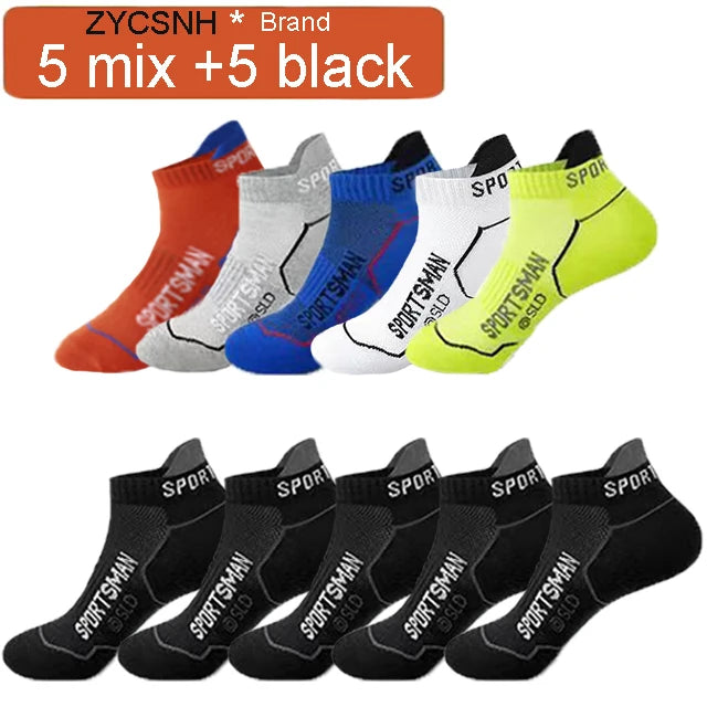 Breathable Cotton Ankle Socks – Lightweight Athletic Footwear for Summer Sports