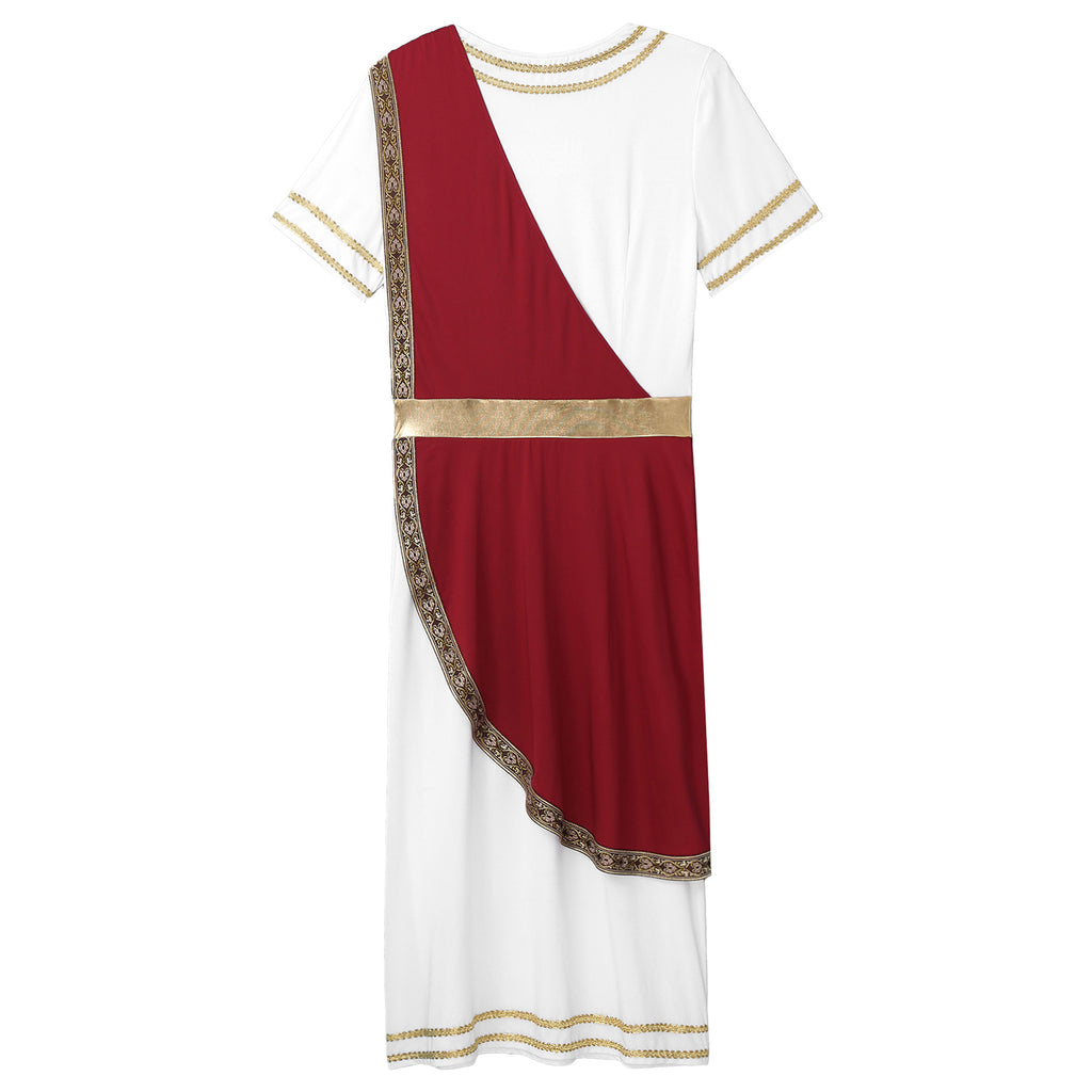Ancient Greek Toga – Men’s Roman Robe for Halloween Cosplay Costume