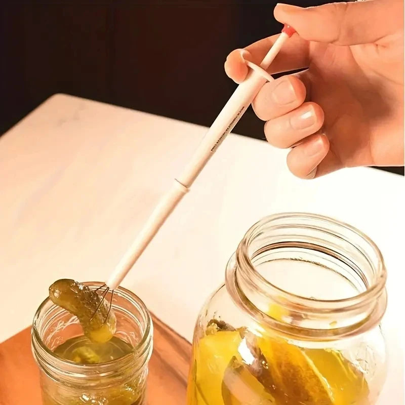Plastic Pickle Pincher Tool – Ergonomic Grabber for Kitchen Food Prep