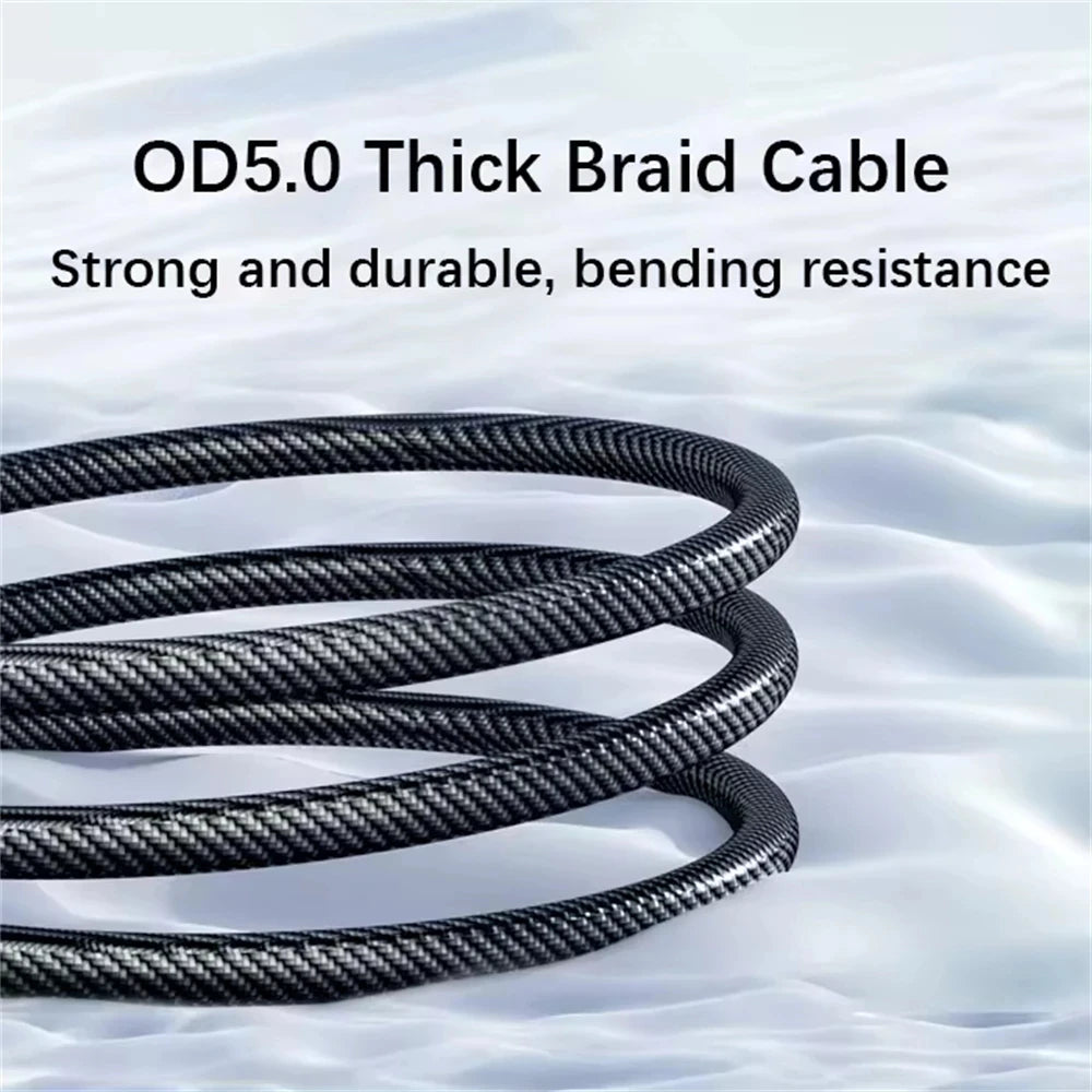 120W Fast Charging Cable – LED Display for USB-C Devices