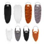 Synthetic Fake Beard – Elastic Facial Hair for Costume Party Cosplay