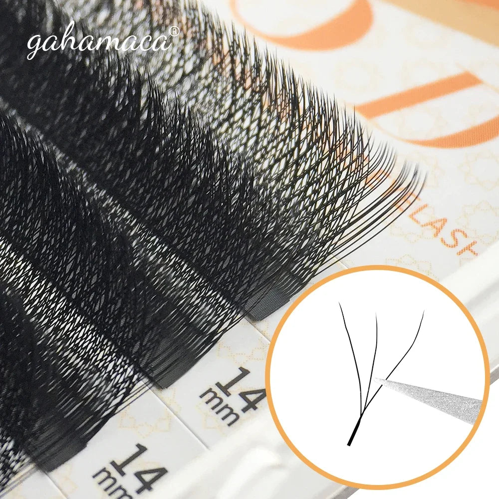 W Shape Eyelash Extensions – 3D Premade Volume Faux Mink Fans for Professionals