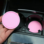 Bling Rhinestone Car Coasters – Anti-Slip Cup Holder Mats for Auto Interior